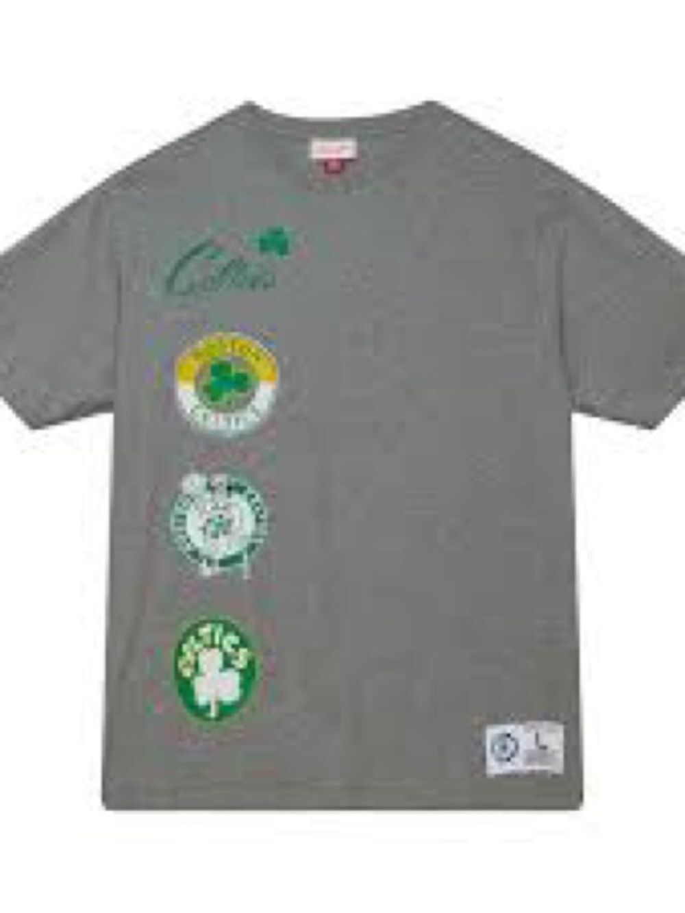 3/$24 Mitchell & Ness Boston Celtics City Collection Heather Gray T-Shirt. S NWT